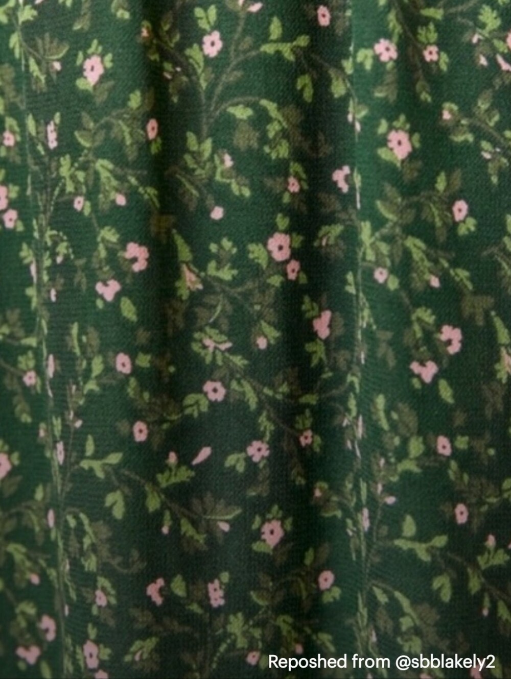 Green Floral Tie-Shoulder Sundress - Picture 5 of 5